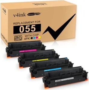 Tóner V4INK CRG-055 para Canon ImageClass MF743Cdw MF741Cdw MF745Cdw con chip - Imagen 1 de 7