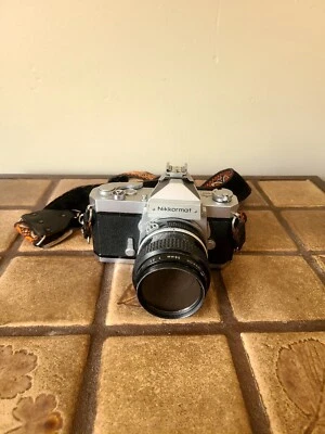 Nikon Nikkormat FTN 35mm SLR Camera with Nikon Micro-Nikkor 55mm 1:3.5 Lens - Image 1 of 4