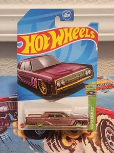 Hot Wheels '64 Lincoln Continental Purple 1:64 Diecast Car HW Slammed 5/5 - Picture 1 of 3
