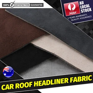 Genuine Car Roof Headliner Fabric Upholstery Hood Lining Foam Revamp Material - Picture 1 of 26