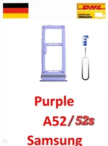 Samsung Galaxy A52/A52s Dual SIM-Tray/SD-Card Karten-Halter Slot Rahmen Lila - Bild 1 von 3