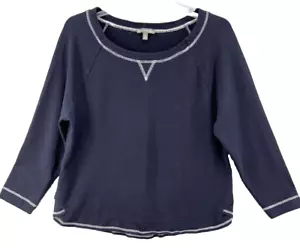 Sudadera T By Talbots UPF 50+ para mujer talla XLP manga larga mezcla de algodón azul - Imagen 1 de 10