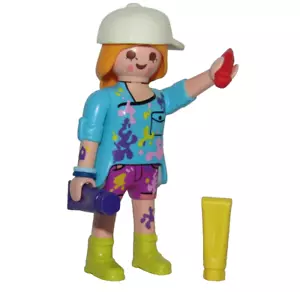 Playmobil Manga Otaku artist Girl with pencil & color paints - C13 - Picture 1 of 4