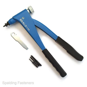 Bralo T-105 Riv Rivet Nut Tool Plus Nuts *Stainless*Zinc*Aluminium M3 M4 M5 M6 - Picture 1 of 4