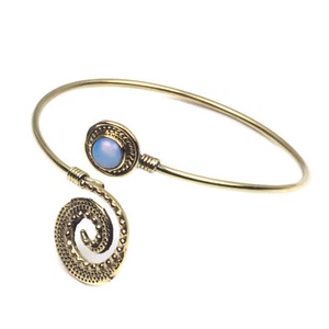 New Opalite Handcrafted Jewelry Adjustable Gemstone Cuff Bangle Bracelet b525 - Picture 1 of 4