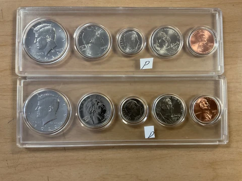 2023 P & D Mint Set, Birth Set in New Holder; 10 BU/MS Coins; Half Dollar - Cent Cover
