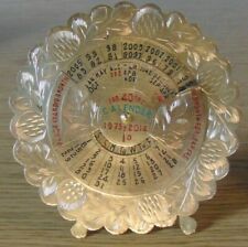 Vintage 40 Year Perpetual Calendar  1975-2014  Brass