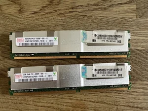 2 x 2GB DDR2 RAM (PC2-5300) FB-DIMM & ECC IBM 43X5060 FRU 46C7422 - Photo 1/6