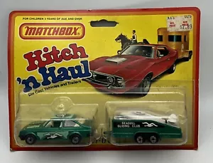 1984 Matchbox Hitch ‘N Haul/Two Packs Ford Escort & Glider Transporter TP-102 - Picture 1 of 6