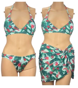 VICTORIA'S SECRET SWIM SUIT SET PUSH UP BIKINI TOP SMALL BOTTOM SMALL + COVER UP - Picture 1 of 7