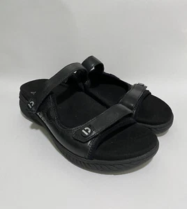 Women's Earth Shoe Sandals Black Size 6M Mira Loures Black - Picture 1 of 7