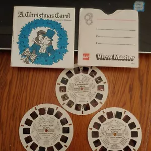 Vintage View Master B380 A Christmas Carol - 3 Reel Set with Booklet - Picture 1 of 6