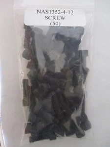 NAS1352-4-12 Tornillo de cabeza de zócalo 1/4-20 x 3/4" acero óxido negro - Lote de 65 - Imagen 1 de 4