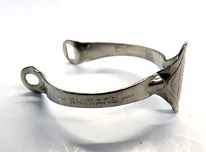 Vintage Road Bicycle Shimano Dura Ace 1 inch Single Cable Clamp Chrome 25.4mm - Picture 1 of 2