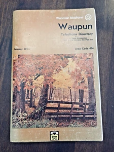 1972 Telephone Book Waupun Wisconsin WI Directory Genealogy Phone - Picture 1 of 8