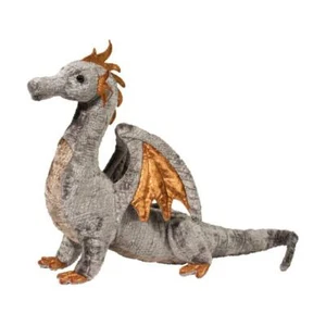FAUST the Plush SILVER DRAGON Stuffed Animal - by Douglas Cuddle Toys - #740
