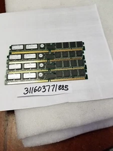 4GB = 4X 1GB DDR2 PC2 PC23200R PC2-3200R 400MHZ 400 240PIN ECC-REG 1RX4 VLP - Picture 1 of 1