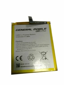 Nueva Batería Genuina para Google GENERAL MOBILE GM5 Plus 3100mAH 11.9WH - Imagen 1 de 1