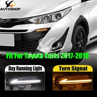 Luces antiniebla diurnas LED DRL aptas para Toyota Yaris 2017-2019 Foto 1 de 4