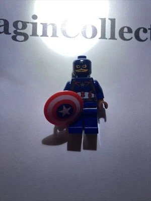 LEGO Captain America Dark Blue Suit Minifigure 6865 Marvel Avengers - Image 1 of 4