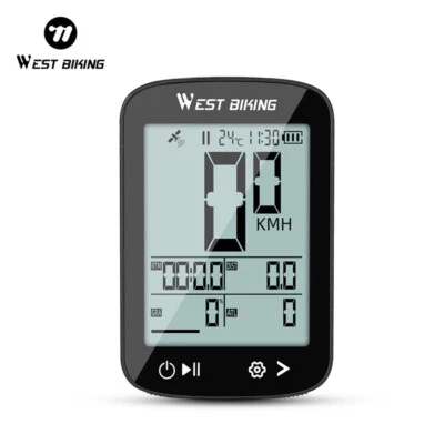 WEST BIKING Odometer Speedometer GPS Waterproof Lightweight MTB Bike Computer - Image 1 of 4