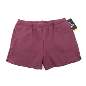 Art Class Girls Size L 10/12 Sweat Shorts with Pockets Pull-On Maroon - Picture 1 of 3