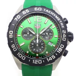 Orologio TAG Heuer Formula 1 CAZ101AP.FT8056 quadrante verde SS ceramica gomma Qz - Foto 1 di 10