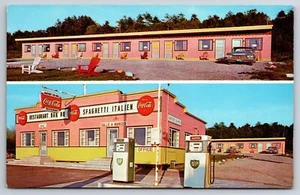 Motel & Restaurant Matane Quebec Canada BP Gas Station Chrome c1970 Postcard - Picture 1 of 2
