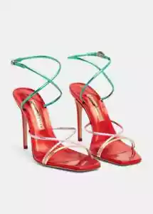 Precio de venta sugerido por el fabricante $590 Sophia Webster Rosalia Block Sandalias de tacón alto Talla 6.5 EE. UU. - Imagen 1 de 9
