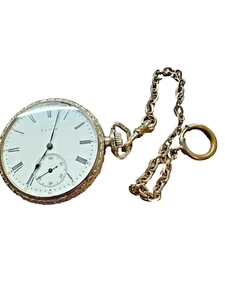 Working 12S 15 Jewel Elgin Open-Face Watch - Picture 1 of 7