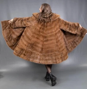 11853 NEW GORGEOUS REAL SAGA FURS MINK COAT FUR SWINGER BEAUTIFUL LOOK SIZE 6XL - Picture 1 of 19