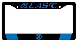 Beast Black Plastic License Plate Frame Auto Marvel - Picture 1 of 1