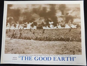 Good Earth 1962 Original 11x14 Vintage Color Lobby Card The Locust Plague A1 - Picture 1 of 3