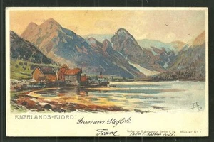 Estampilla Fjaerlands Fjærland Fiordo Sogndal Norge Noruega 1898 - Imagen 1 de 1
