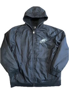 NFL Pro Line Philadelphia Eagles Jacket XL Puffer Hooded Zip Up Jacket - Picture 1 of 7