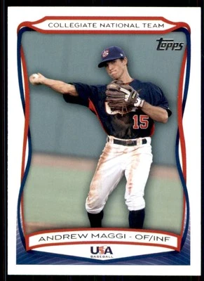 2010 Topps USA Baseball Andrew Maggi Collegiate National Team #USA-32 - Image 1 of 2