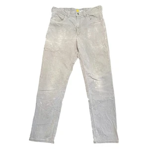Pantalón Carhartt Calce Relajado Streight Rigby Para Hombre Talla 34x34 Gris Grava 102517 Trabajo - Imagen 1 de 7
