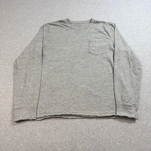 J Crew Shirt Men Large Gray Oarsman Pocket Vintag Jersey Academia Heritage Retro - Picture 1 of 8