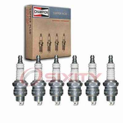 6 bujías Champion Copper Plus para Chevrolet 1959-1960 sedán entrega tv Foto 1 de 4