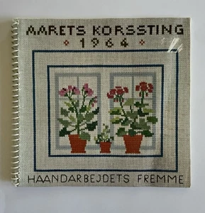 RARE Cross Stitch Calendar/Pattern 1964 Haandarbejdets Fremme Edith Hansen - Picture 1 of 12