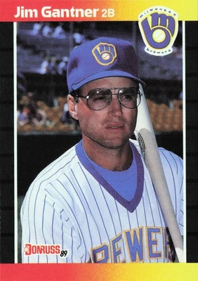 1989 Leaf Donruss Baseball #264 Jim Gantner - Image 1 of 3