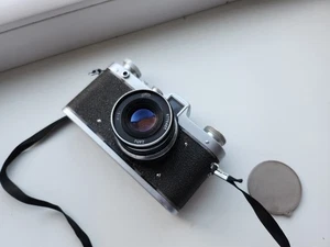 Telémetro soviético FED Zarja cámara fotográfica vintage URSS con lente Industar-61 - Imagen 1 de 10