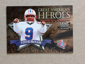 1998 Leaf Rookies & Stars - Great American Heroes Steve McNair #13 /2500 - Bild 1 von 4
