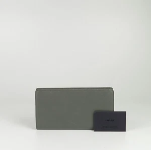 Prada 2M1316 Grey Saffiano Mercurio Clutch and Long Wallet - Picture 1 of 4