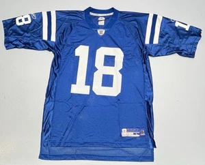 Reebok Men's Large Blue Indianapolis Colts Peyton Manning #18 Jersey - Picture 1 of 10