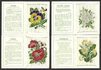 KENSITAS FLOWERS 1st SERIES NUMBERS 38,39,45,46 MEDIUM SILKS X 4 - Image 1 of 2