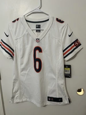 Camiseta deportiva para mujer Chicago Bears NFL Nike On Field Apparel Jay Cutler #6 S blanca nueva con etiquetas Foto 1 de 3