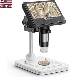 HD Digital Microscope 4.3inch 1000x Magnification USB LED Light Portable Coins - Picture 1 of 10