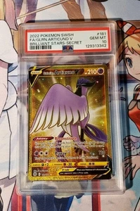 2022 POKEMON SWORD & SHIELD BRILLIANT STARS FULL ART/GALARIAN ARTICUNO V PSA 10 - Picture 1 of 2