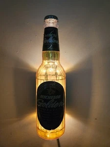 Anheuser Busch Michelob Golden Draft beleuchtetes Bierflaschenschild 1992 16,5" hoch - Bild 1 von 11